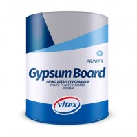 Vitex Gypsum Board Αστάρι Γυψοσανίδων & Σπατουλαριστών Λευκό - 10 Lit