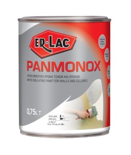 Er-Lac Panmonox Μονωτικό Χρώμα Τοίχων και Οροφών Λευκό - 5 Kg