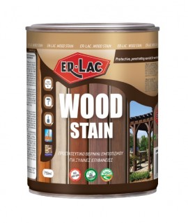 Er-Lac Wood-Stain Διακοσμητικό και Προστατευτικό Βερνίκι Εμποτισμού Ξύλου  Άχρωμο - 0.750 Lit