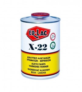 Er-Lac Χ-22 Ειδικό Διαλυτικό για Αλκυδικά Χρώματα και 1Σ Βερνίκια - 0.750 Lit