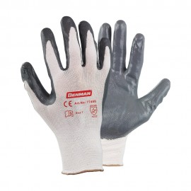 Benman Γάντια Νιτριλίου με Νάιλον Πλέξη - XL/10 (77296)