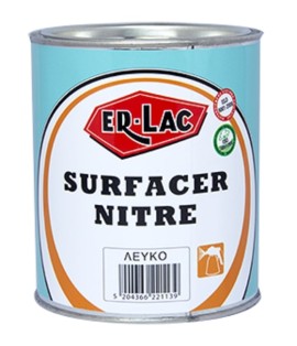 Er-Lac Surfacer Yπόστρωμα Nιτροκυτταρίνης 1Σ Λευκό - 1kg