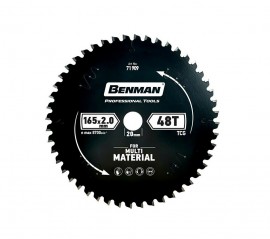 Benman Πριονόδισκος Multi Material για Δισκοπρίονα - 184x2.0mm/20mm, 48T (71910)
