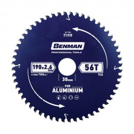 Benman Πριονόδισκος Aluminum - 190x2.6mm/30mm, 56T Κατάλληλο για: Δισκοπρίονο (71919)