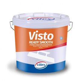 Vitex Visto Ready Smooth Έτοιμος Λεπτόκοκκος Στόκος Φινιρίσματος Λευκός - 18 kg