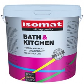 Isomat Bath & Kitchen Αντιμουχλικό Πλαστικό Χρώμα Λευκό Ματ - 3Lt