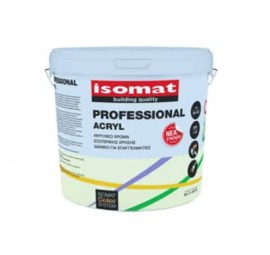 Isomat Professional Acryl Ακρυλικό Χρώμα Λευκό - 9Lt