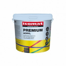 Isomat Premium Acryl Ακρυλικό Χρώμα Λευκό - 10Lt
