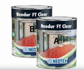 Neotex Neodur FT Clear Επαλειφόμενο Στεγανωτικό Σετ Α + Β Διάφανο Γυαλιστερό - 2Kg