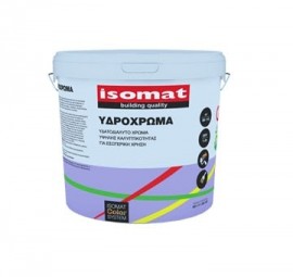 Isomat Υδρόχρωμα Υδατοδιαλυτό Χρώμα Εσωτερικής Χρήσης Λευκό - 9Lt