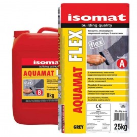 Isomat Aquamat-Flex Γκρι Στεγανωτικό Τσιμεντοκονίαμα 2 συστατικών Γκρι - 33Kg