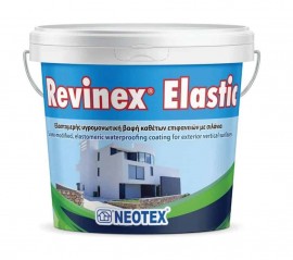 Neotex Revinex Elastic Πλαστικό Χρώμα για Εξωτερική Λευκό - 1Lt