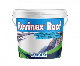Neotex Revinex Roof Ελαστομερές Ακρυλικό Επαλειφόμενο Στεγανωτικό Λευκό - 12Kg