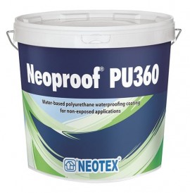 Neotex Neoproof PU360 Ελαστομερές Επαλειφόμενο Στεγανωτικό Πολυουρεθάνης Λευκό - 13Kg