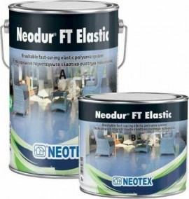 Neotex Neodur FT Elastic Επαλειφόμενο Στεγανωτικό Σετ Α + Β (RAL 3009) Κεραμιδί - 5.5Kg