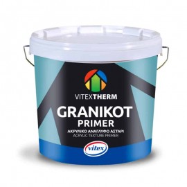 Vitex Granikot Primer Ακρυλικό Ανάγλυφο Αστάρι Λευκό 3lt - 3 Lit