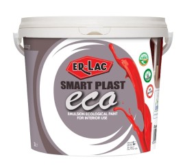 Er-Lac Smart Plast Eco Πλαστικό Χρώμα Οικολογικό για Εσωτερική Χρήση Λευκό - 3 Lit