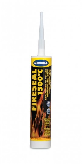 Mercola Σφραγιστική Μαστίχα Υψηλής Θερμοκρασίας Fireseal 1500°C Μαύρη 1917 - 280ml (04040)