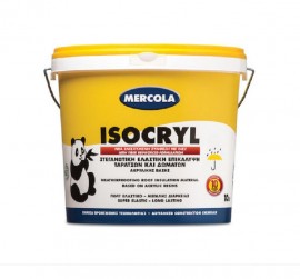 Mercola Isocryl Επαλειφόμενο Υδατοδιαλυτό Στεγανωτικό Λευκό - 3Lt (05004)