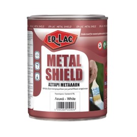 Er-Lac Metal Shield Υπόστρωμα Μεταλλικών Επιφανειών Λευκό - 0.375 Lit