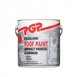 Pgp Dryproof Roof Paint Μονωτικό με Ίνες Πετροβάμβακα Ασημί - 3Lt
