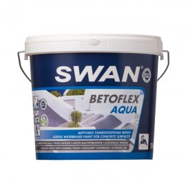 Swan Betoflex Aqua Τσιμεντόχρωμα Νερού Εξωτερικής Χρήσης Λευκό - 0.750Lt