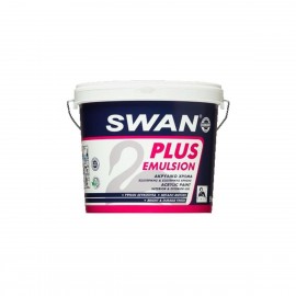 Swan Plus Emulsion Acrylic Paint Ακρυλικό Πλαστικό Χρώμα Λευκό - 3Lt
