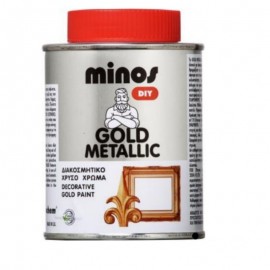 Minos Gold Metallic Διακοσμητικό Χρώμα Χρυσό Γυαλιστερό - 180 ml