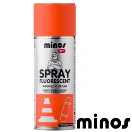 Minos Fluorescent Σπρέι Φθορίζον Αντανακλαστικό Πορτοκαλί - 400ml (9198)