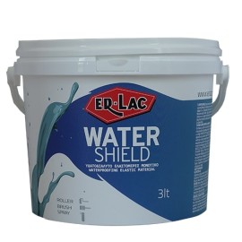 Er-Lac Water Shield Ελαστομερές Στεγανωτικό και Μονωτικό Ταρατσών Λευκό - 0.750 Lit