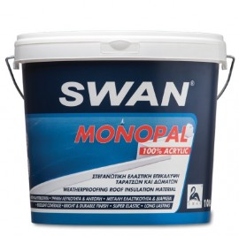 Swan monopal ελαστομερής επαλειφόμενη στεγανωτική μεμβράνη ταρατσών Λευκό - 4 kg