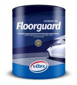 Vitex Floorguard Hybrid Pu Υβριδικό Χρώμα Δαπέδων Λευκό - 10 Lit