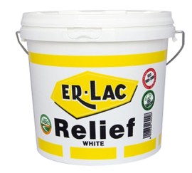 Er-Lac Relief Ανάγλυφο Μονωτικό Διακοσμητικό Επίχρισμα Λευκό - 15 Kg