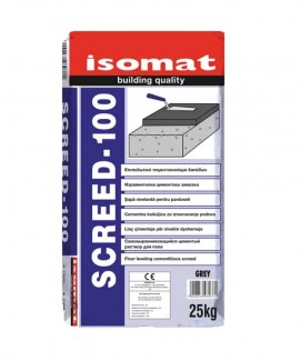 Isomat Screed-100 Επιπεδωτικό Τσιμεντοκονίαμα Δαπέδων - 25 Kg