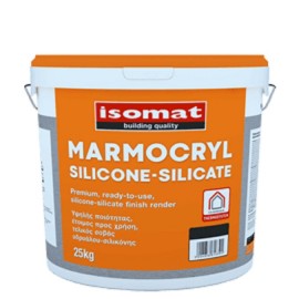 Isomat Marmocryl Silicone-Silicate Fine Υδρατμοπερατός Τελικός Σοβάς 1mm Λευκός - 25Kg