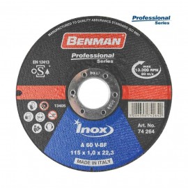 Benman Δίσκος Κοπής Inox-CD Professional 1τμχ - 230x2 mm (74297)