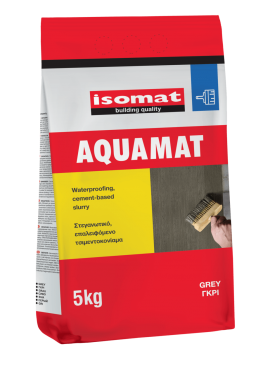 Isomat Aquamat Επαλειφόμενο Στεγανωτικό Κονίαμα Γκρι - 5Kg