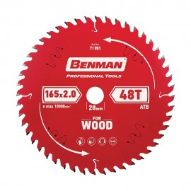 Benman Πριονόδισκος Expert Wood για Δισκοπρίονο - 165mm (71901)