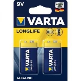 Varta LongLife Αλκαλικές Μπαταρίες 9V - 2τμχ (45113)