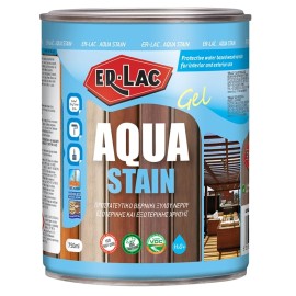 Er-Lac Aqua Stain Gel Άοσμο Υδατοδιάλυτο Προστατευτικό Βερνίκι Εμποτισμού Ξύλου σε Μορφή Gel 2005 Καστανιά Ματ - 2.5 Lit