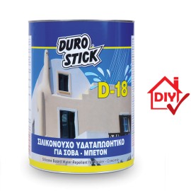 Durostick D-18 Σιλικονούχο Υδαταπωθητικό για Σοβά & Μπετόν - 1Lt