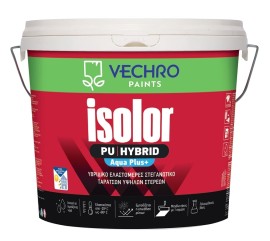 Vechro Isolor Hybrid Aqua Plus + Υβριδικό Ελαστομερές Στεγανωτικό Ταρατσών Υψηλών Στερεών Λευκό - 10Lt