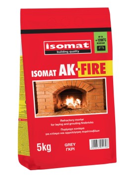 Isomat AK-Fire Κόλλα Πυρότουβλων Γκρι - 5Kg