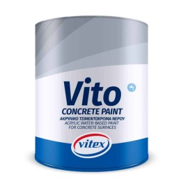 Vitex Vito Concrete Paint Επαγγελματικό Τσιμεντόχρωμα Ακρυλικό Νερού 985 Ανθρακί - 0.750 Lit