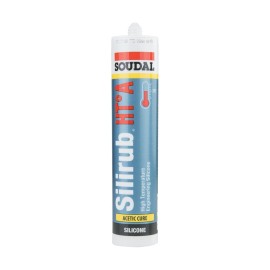 Soudal Πυράντοχη Σιλικόνη Silirub HT-A Φύσιγγα Μαύρη - 310 ml (34533)