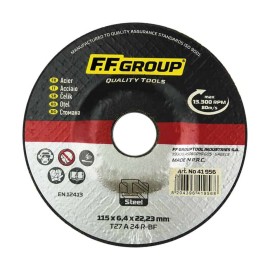 F.F. Group Δίσκος Λείανσης Σιδήρου με Κούρμπα - 125mm (41957)