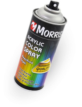 Morris σπρέι ακρυλικό χρώμα 400 ml RAL 9010 - Λευκό Ματ