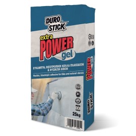 Durostick Extra Power Gel Κόλλα Πλακιδίων Λευκή - 25Kg