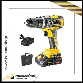 F.F. Group CHD/60-BL 20V Pro Κρουστικό Δραπανοκατσάβιδο Μπαταρίας 20V 1x2.5Ah (43206)