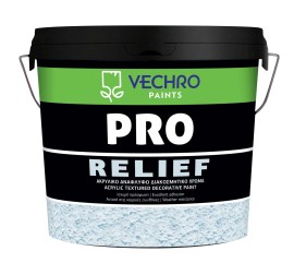 Vechro Pro Relief Ακρυλικό Ανάγλυφο Διακοσμητικό Χρώμα Λευκό - 15Kg